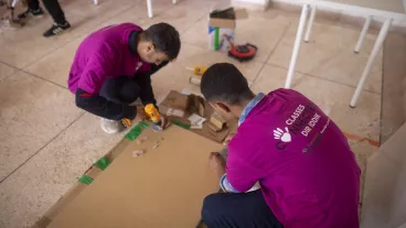 Creation of a connected classroom in the Palestine school